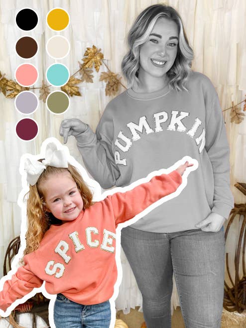 Sweat-shirt en chenille Spice Ideal pour la vente par Sugar Stitch