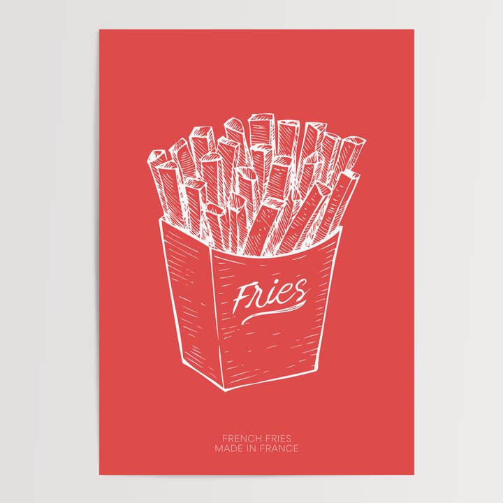 Fries Kitchen Imprimer pour la vente par LXR CREATE