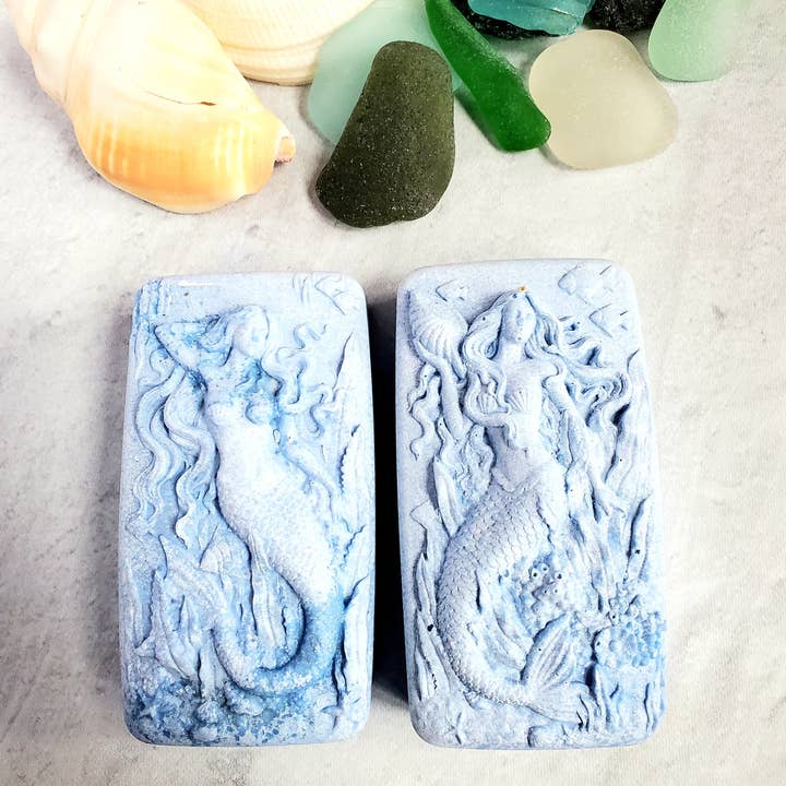 Fairyland Glade - Wholesale Bar Soap - Wild Blueberry Hidden Sea Glass Salt Soap Bar MADE TO ORDER7