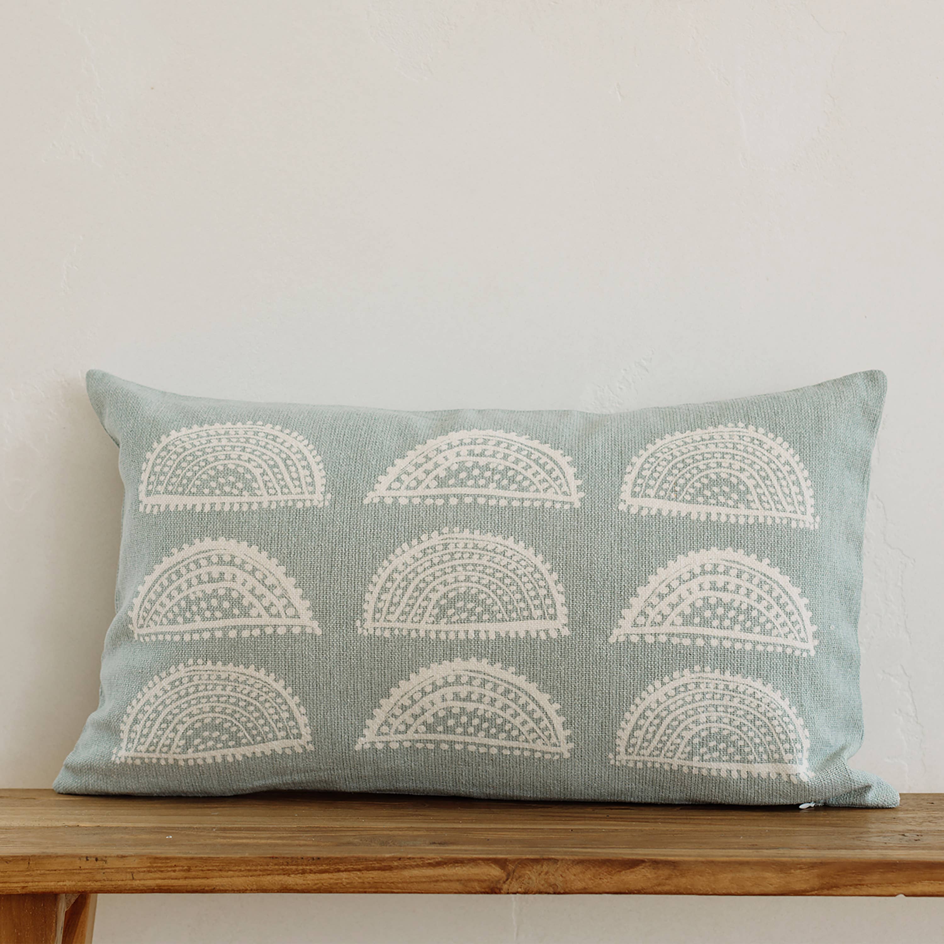 NAKI & SSAM INC. - Wholesale Throw Pillow Cover - Meraki Collection 24in.x14in. Gond Art-Inspired Sunburst22