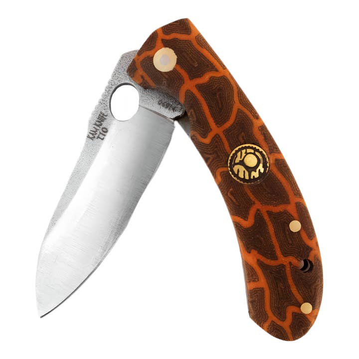 Kam Knife - T10 - N690 Steel - Orange G Micarta Handle for wholesale by FEVUP CO.