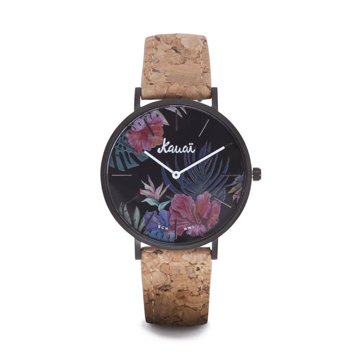 Aloha Kaua Cork Watch | Vegansk ur, genanvendt kork for engroshandel hos Kauai watches