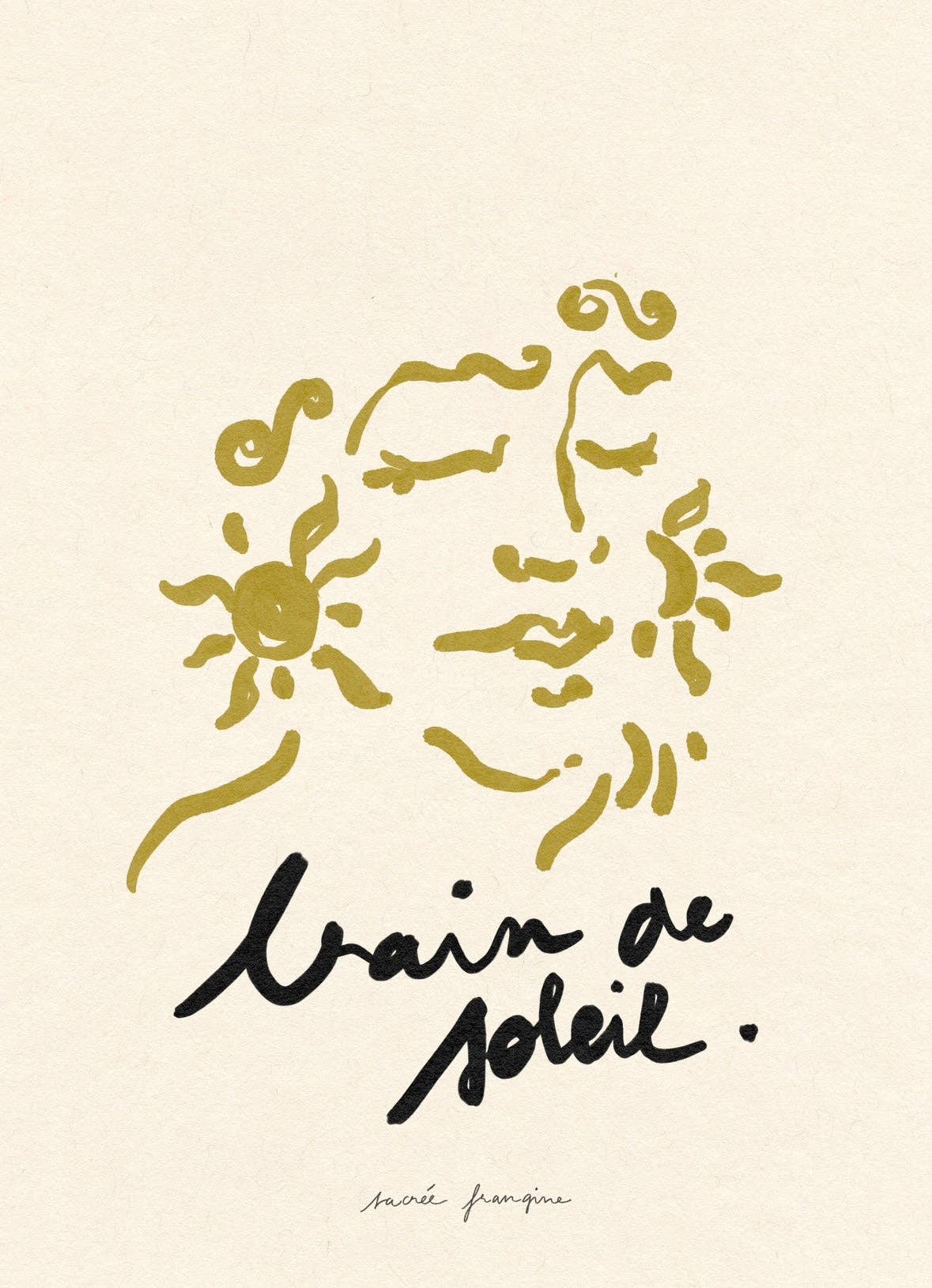 Sacrée Frangine - Wholesale Art Print - Art Print - Bain De Soleil0