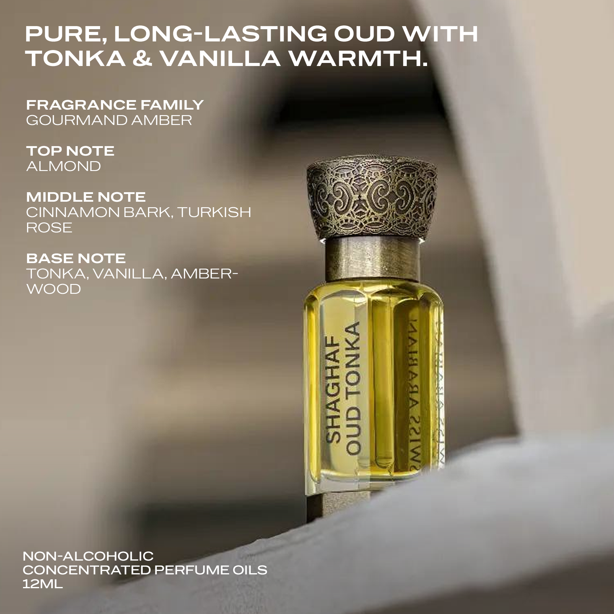 SWISS ARABIAN - Wholesale Fragrance Oil - Swiss Arabian SHAGHAF OUD TONKA Perfume Oil for Women 12ml1