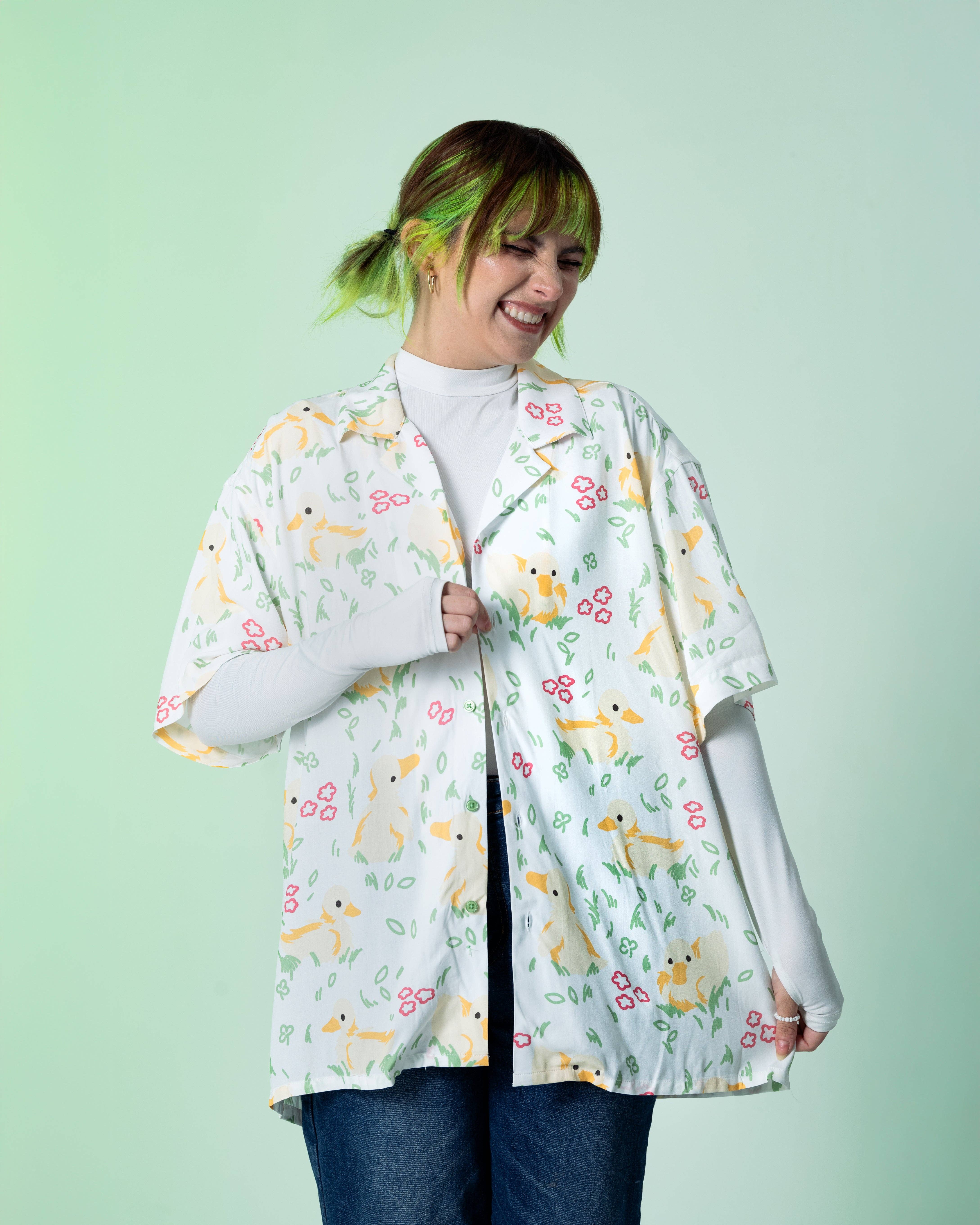 Steady Hands - Wholesale Button Down Shirt - Unisex - Duckin' Around Button Up6