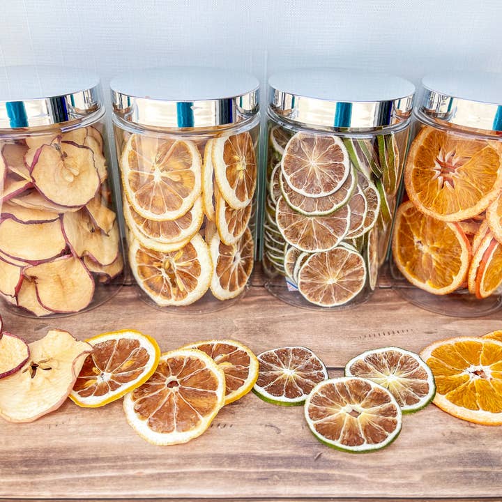 InBooze - Wholesale Dried/Dehydrated Fruit - Dehydrated Mixed Citrus Cocktail Garnish - Bar Cart Jar
