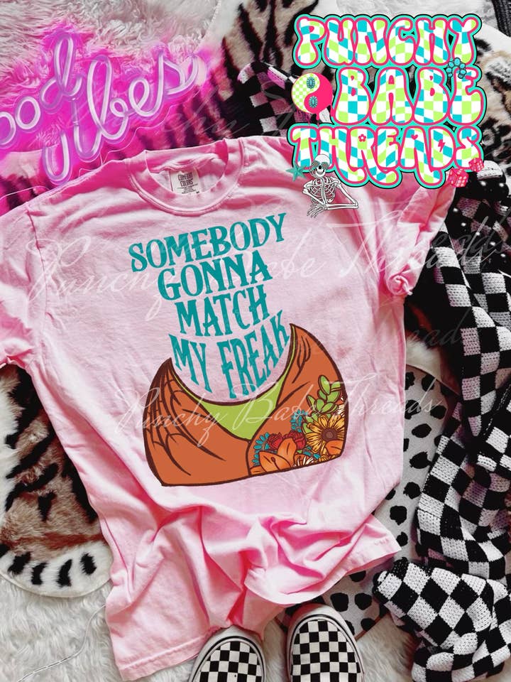 Adult CC Freaky Tee for wholesale by Punchy Babe Threads