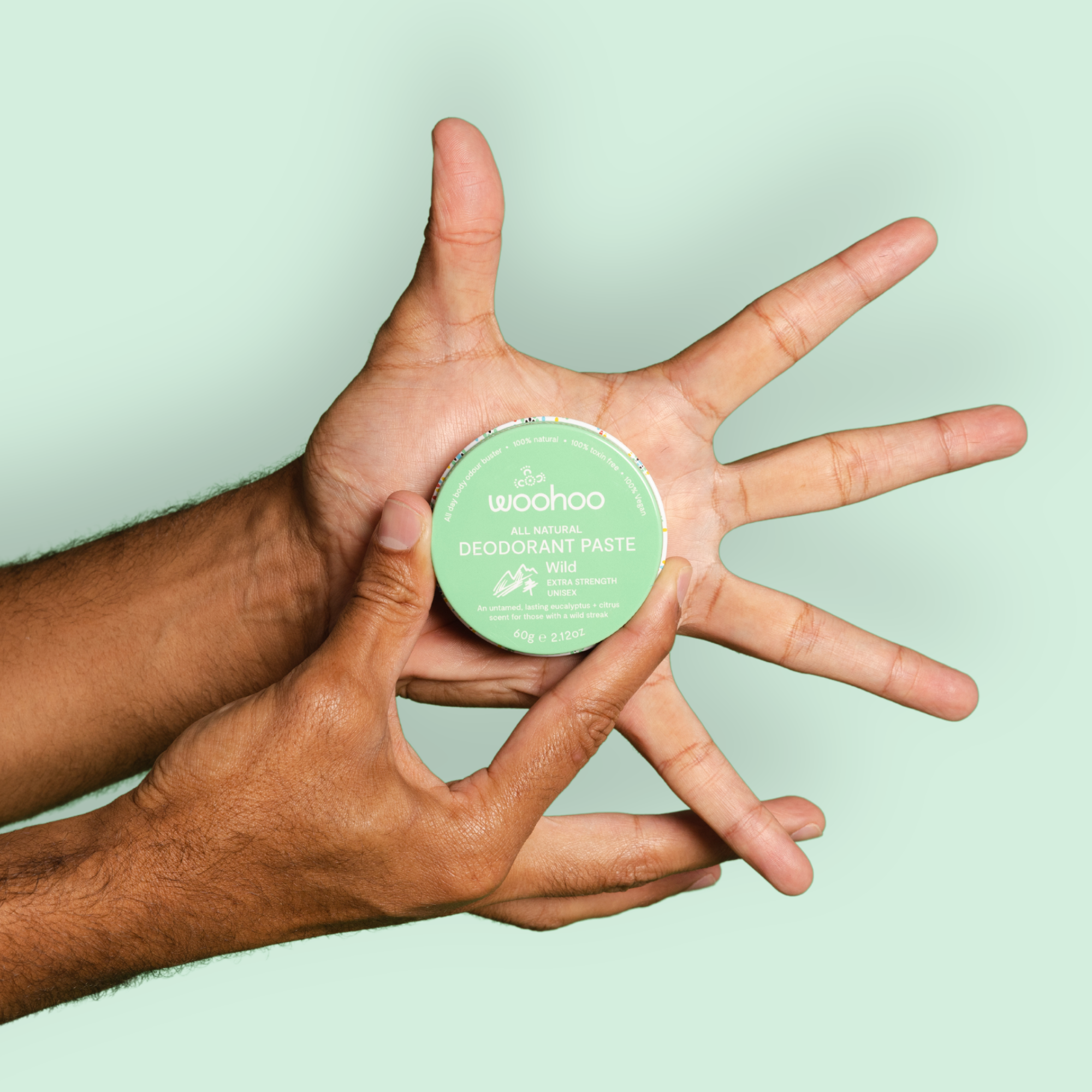 Woohoo Body - Wholesale Deodorant - Unisex - Woohoo All Natural Deodorant Paste (Wild) 60g - NEW FORMULA3