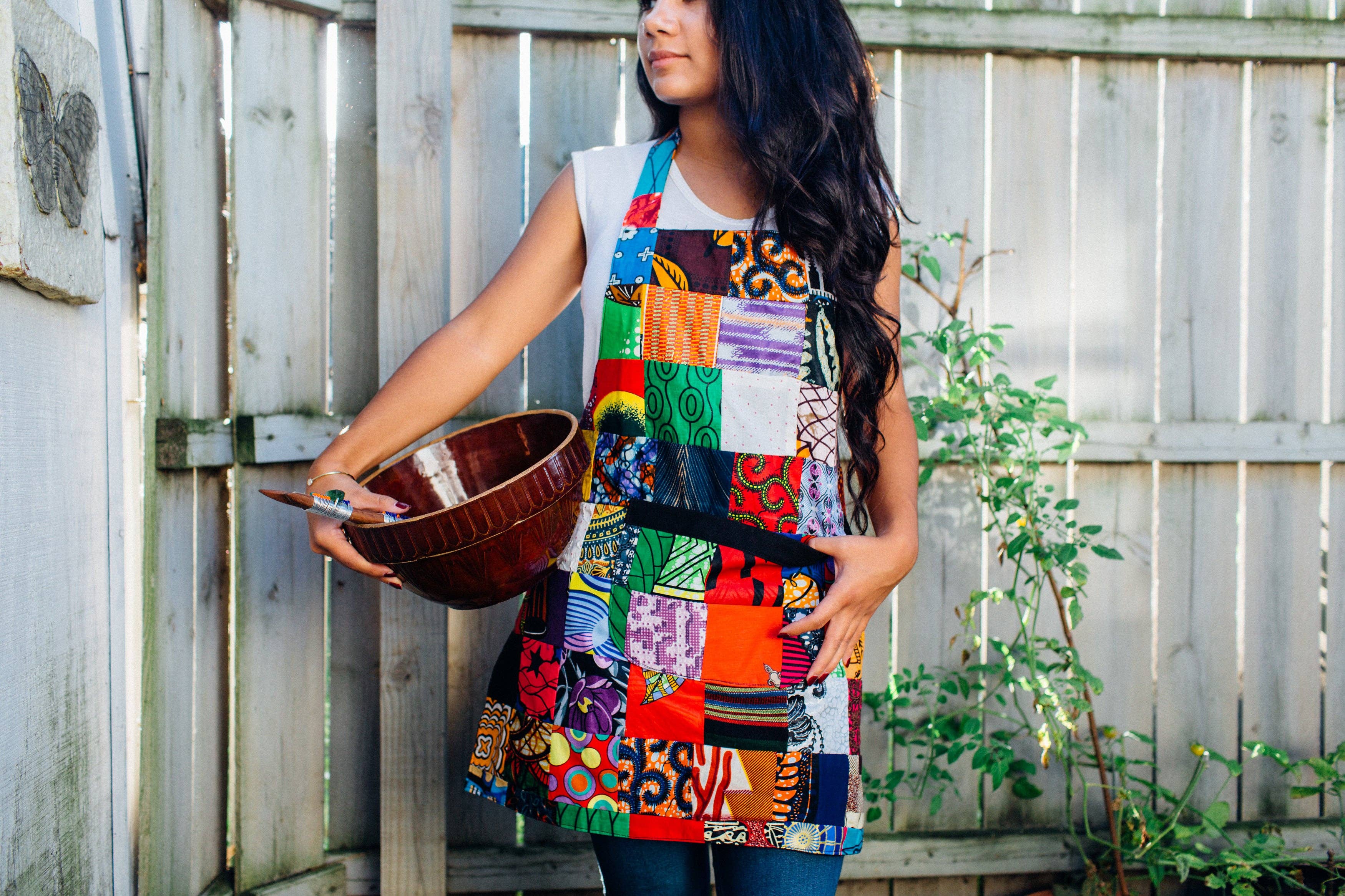 Grain of Rice Project - Wholesale Apron - Patchwork Apron2