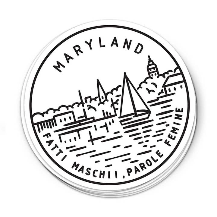 Maryland Sticker for wholesale by Albion Mercantile Co.