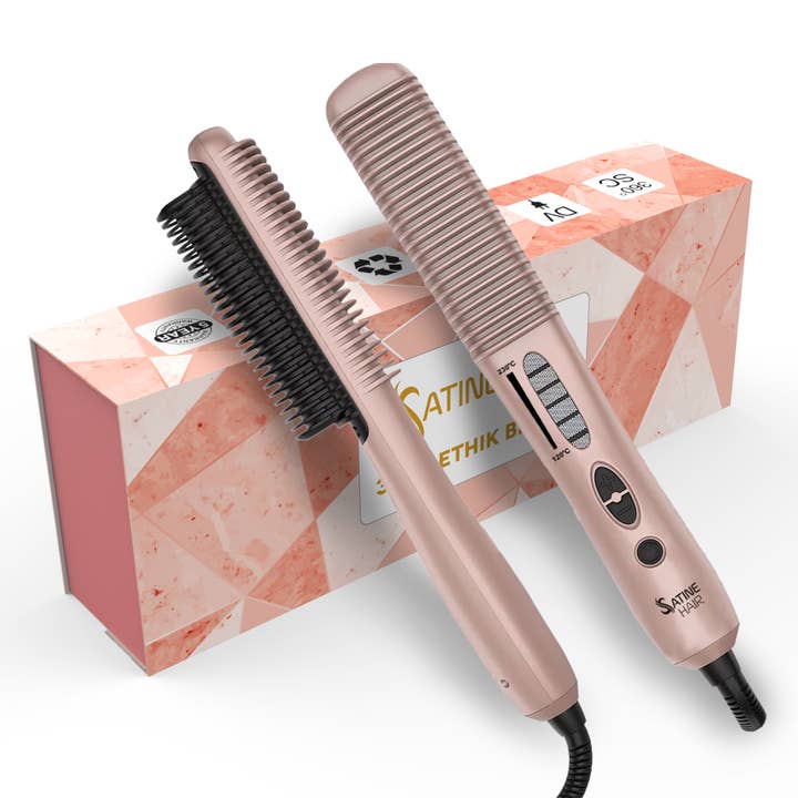 Satine hair - Wholesale Hair Brush/Comb - Ethik Brush 3 in 1 - Rose gold