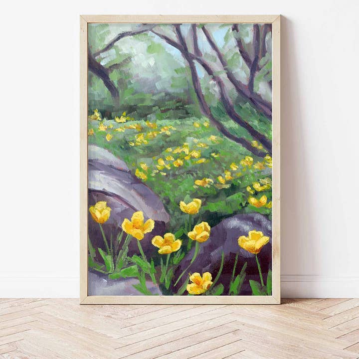 Yellow Meadows Print för wholesale av Pierce & Paint