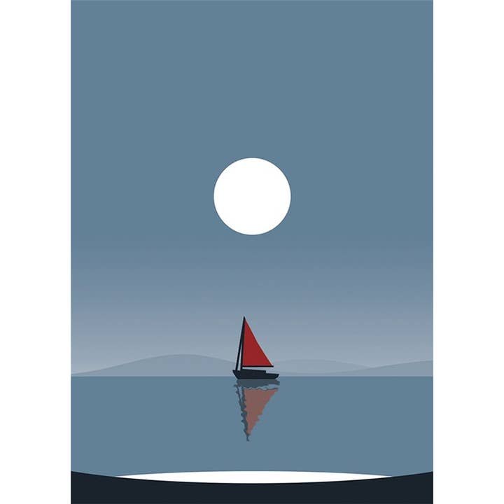 Greeting Card Boat for wholesale by Natural Partners Limited