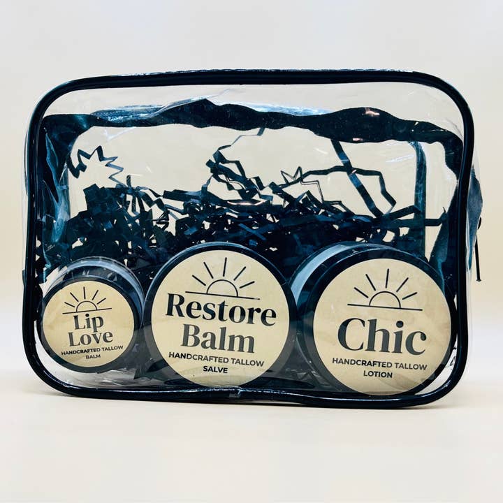 Glow Kit Mini Chic for wholesale by Glow and Behold Tallow Lotions and Balms