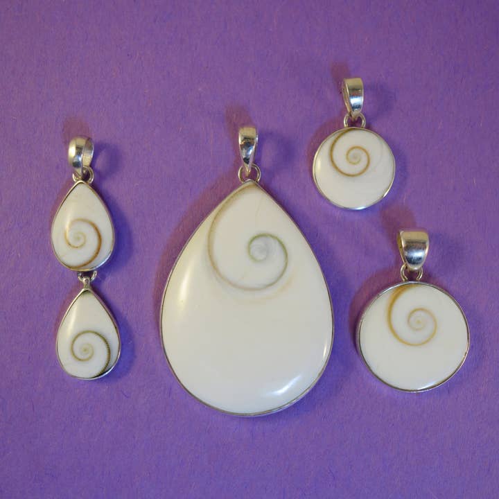 Ajmer by Jodi - Wholesale Individual Charm/Pendant - Petite Round Eye of Shiva Pendant in Sterling Silver9