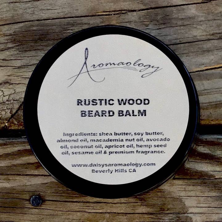 Acondicionador para barba de madera rústica para venta al por mayor de Aromaology