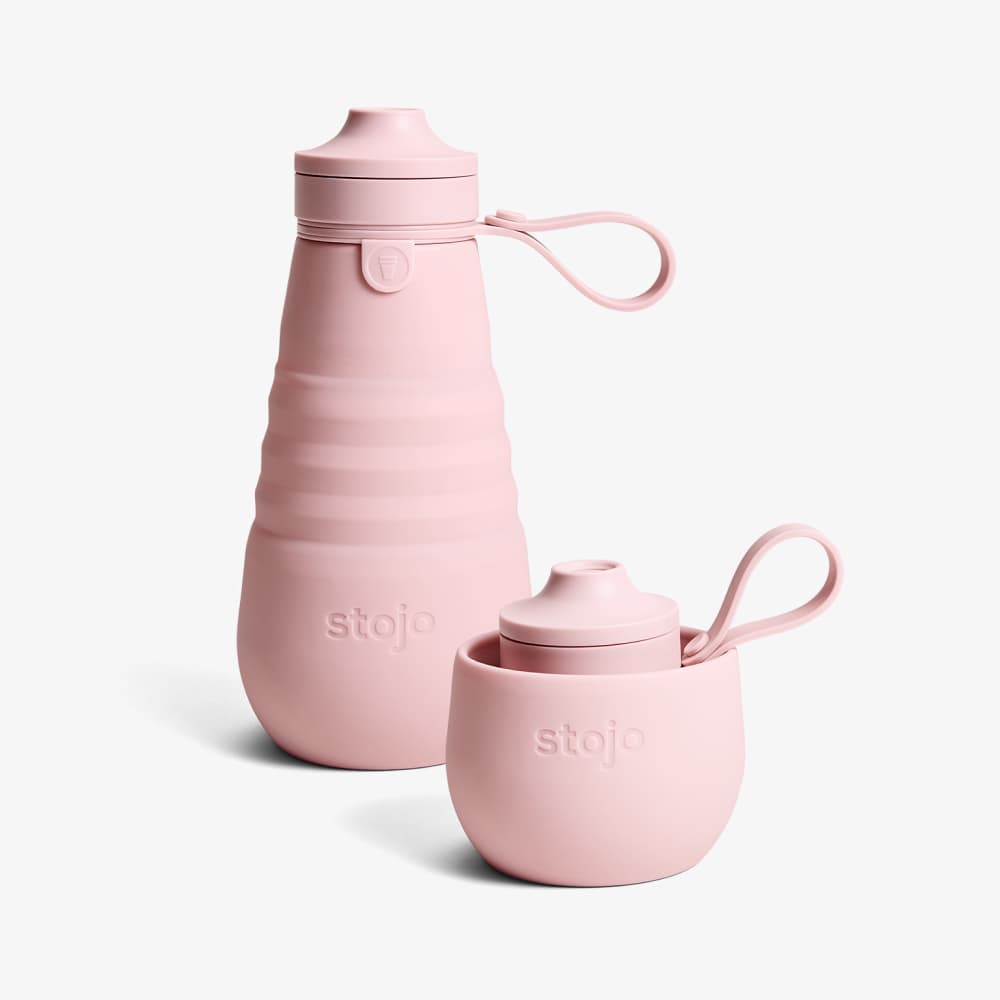 Stojo - Wholesale Water Bottle - 20oz | 592mL Collapsible Sports Bottle - Expanded Packaging1