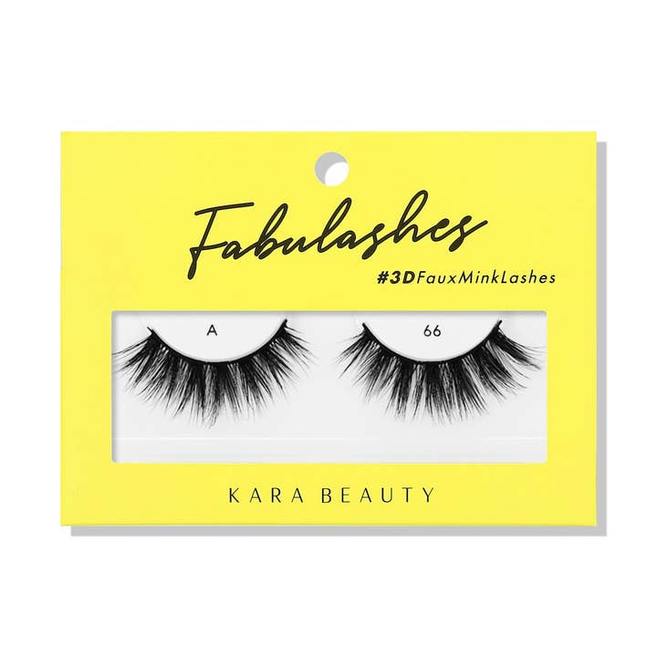 Kara Beauty - Wholesale False/Fake Eyelashes - FABULASHES 3D Faux Mink False Eyelashes - Style A66