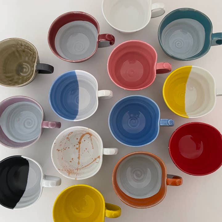 fort & field - Wholesale Coffee Mug - Mix and match artsy ceramic pottery Japanese coffee tea mugs