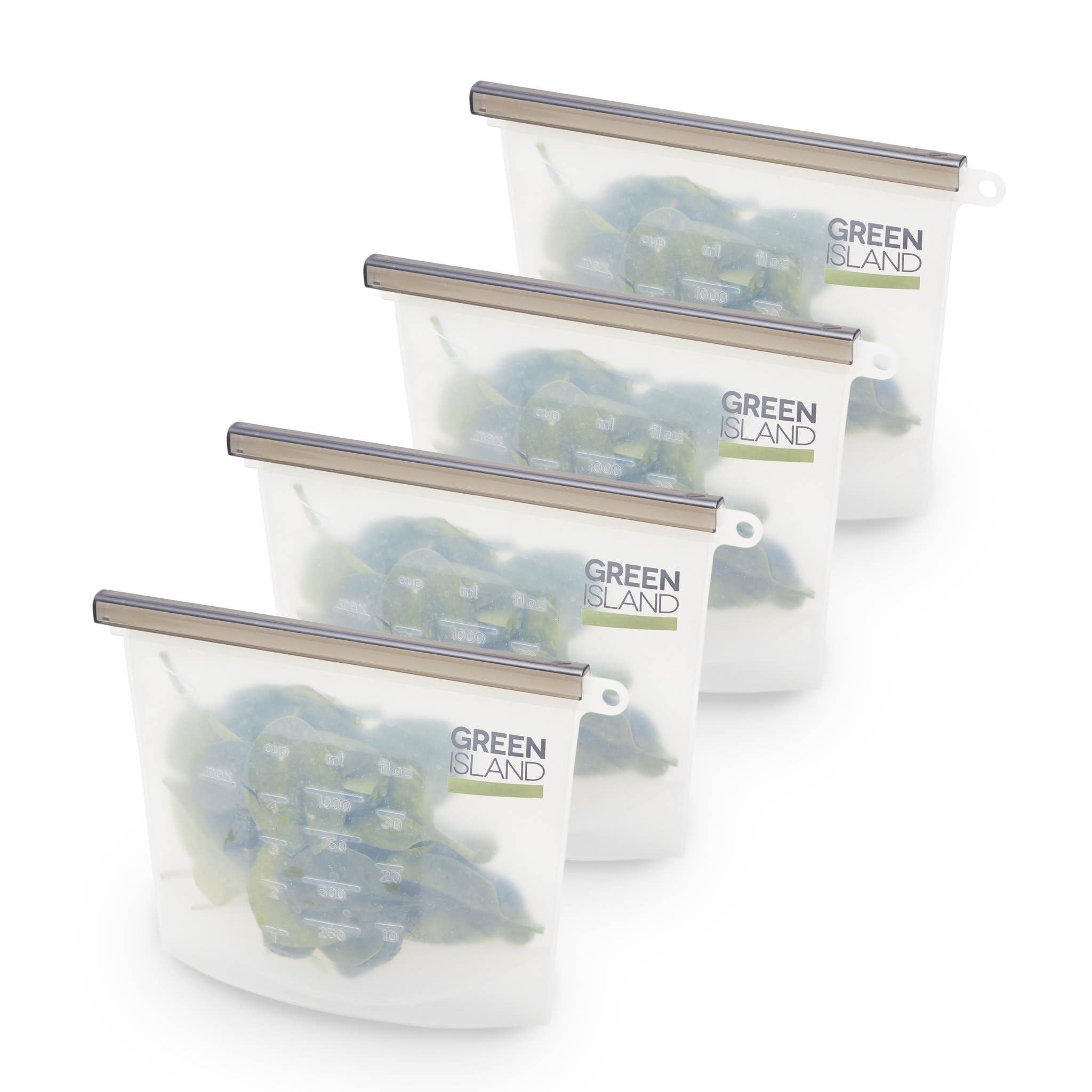 Green Island – wholesale Food storage wrap/bag – Silicone Ziplock Pouch - 1000ml2