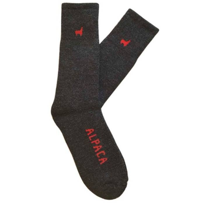 Lanart Alpaca - Wholesale Socks - Unisex - Everest Outdoor Alpaca Socks Charcoal8