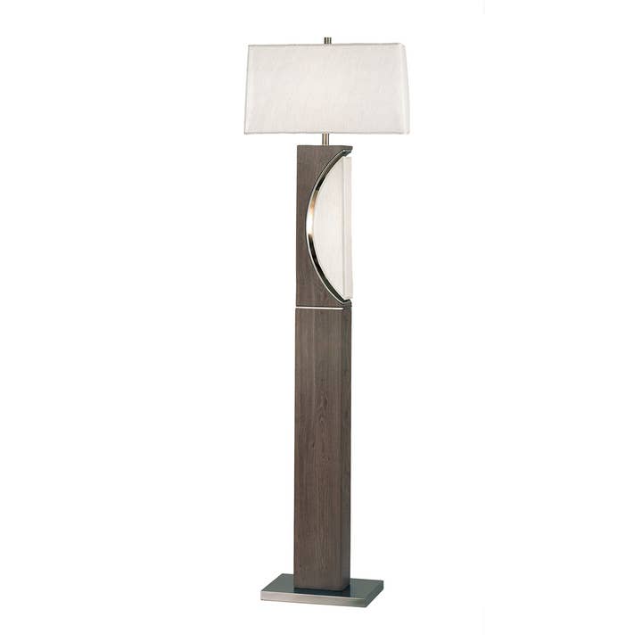 Nova of California - Vente Lampes sur pied - Lampadaire contemporain Half Moon gris anthracite de 63 po