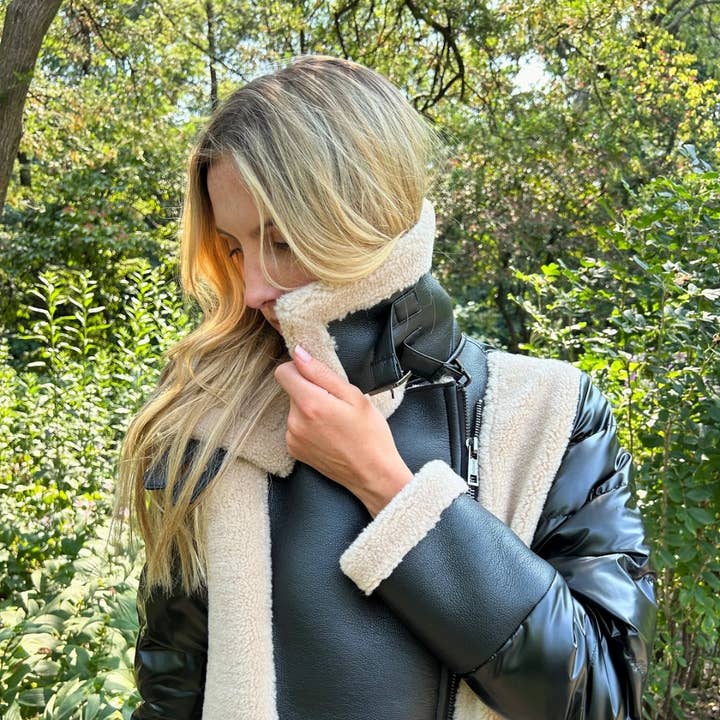 Black Camel The Sedgwick Jacket Black/Camel for wholesale on Faire