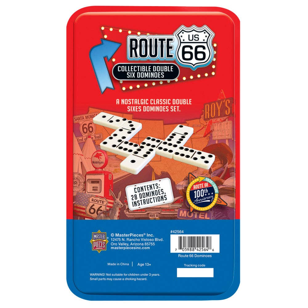 Masterpieces Puzzles - Wholesale Dominoes - Route 66 Dominoes - 100th Anniversary2