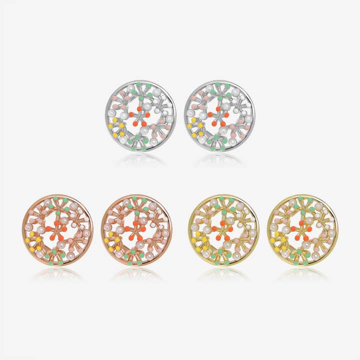 Bunte Gartenohrringe für den Großhandel von Meissa Jewelry