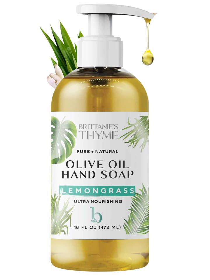 Lemongrass Liquid Hand Soap for wholesale by Brittanie's Thyme