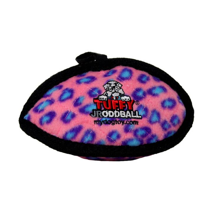 Tuffy Jr Odd Ball - Pink Leopard, Tough, Durable Dog Toy for wholesale by Tuffy Dog Toys - VIP Products