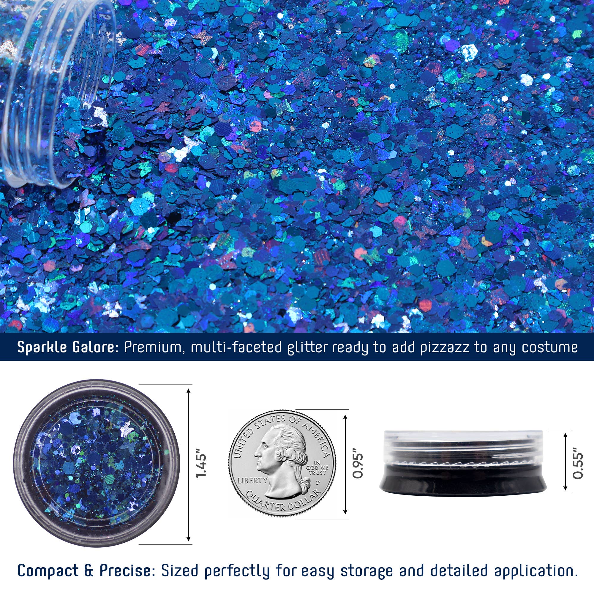 Funcredible – wholesale Costume – Women's – Blue Fairy Costume Accessories Set - Fairy Wings, Crown3