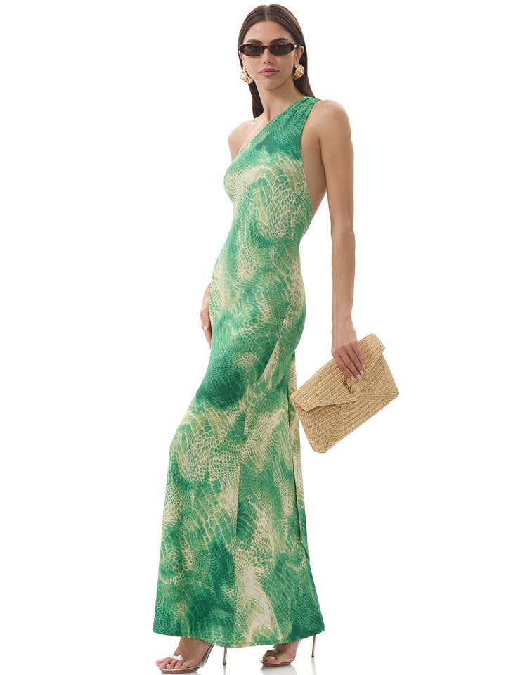 Vestido Carlotta - Serpiente Verde para venta al por mayor de AFRM