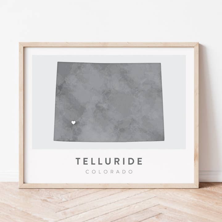 Telluride, Colorado Map for wholesale by Backstory Map Co.