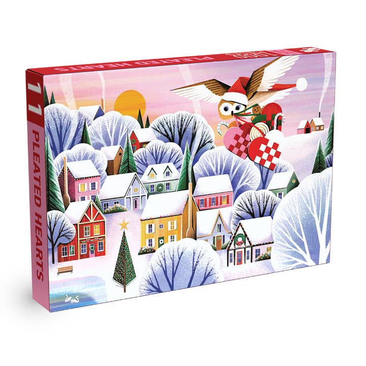 PLEATED HEARTS 1000 piece jigsaw puzzle for wholesale by Penny Puzzle