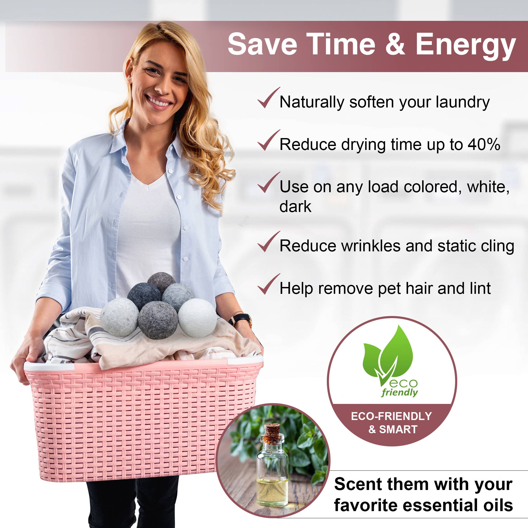 Lungta Imports – wholesale Torktumlarbollar – Torkbollar Filt Extra Large 6 Pk - 100% Ekologisk Ull11