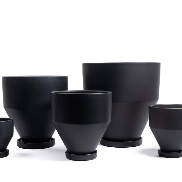 Momma Pots - Wholesale Plant Pot - 4.5" Jouet Pots w/Water Saucers - 8pc/cspk28