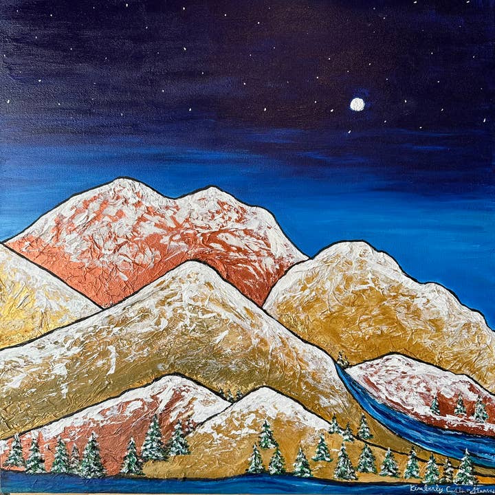 « Nuit tranquille » pour la vente par Kimberly Costa-Stearns Artwork