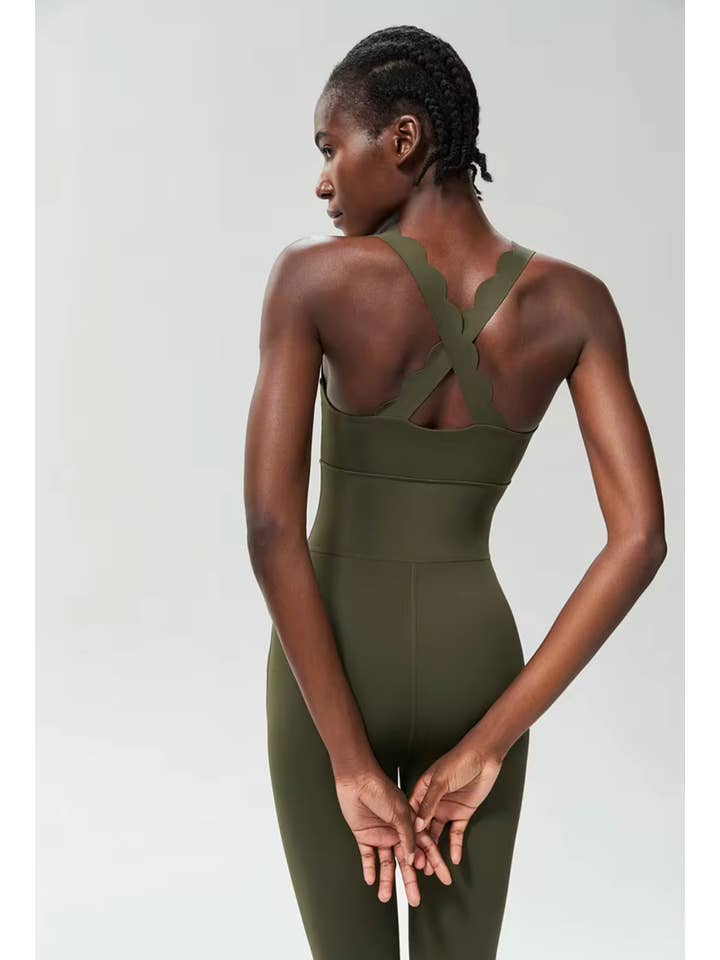 Belsize Activewear – wholesale Unitard – Women′s – Scallop jumpsuit 8