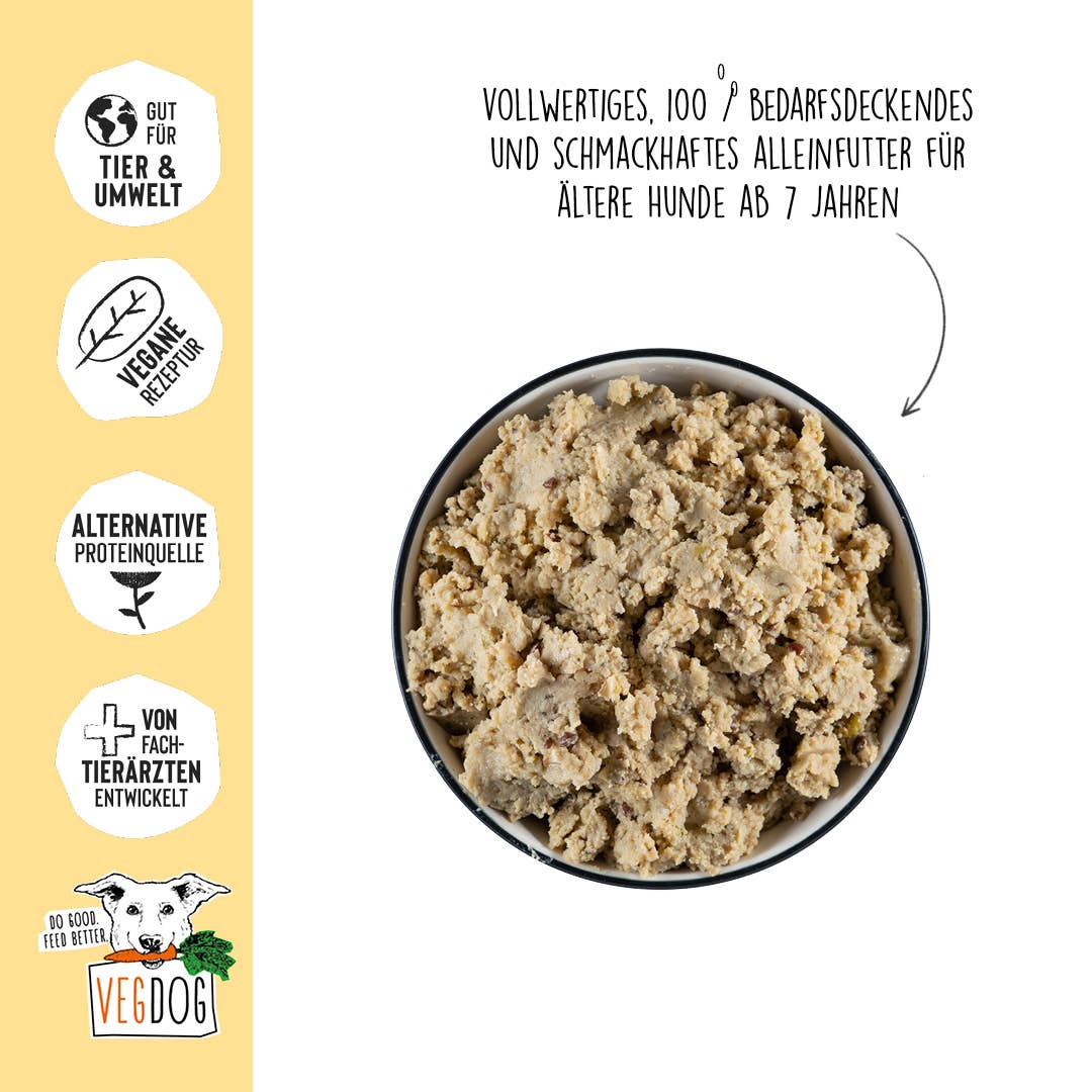 VEGDOG - Wholesale Pet Food - Dog - SENIOR Peas & Millet1