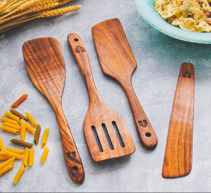 Woodenhouse - Wholesale Spatula/Turner - Wooden Spatula for Cooking Set of 42