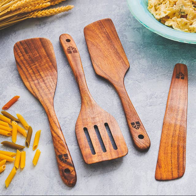 Woodenhouse - Wholesale Spatula/Turner - Wooden Spatula for Cooking Set of 42