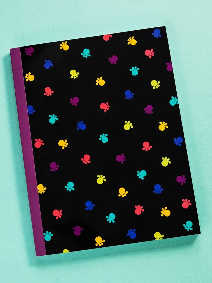Black & Magenta Composition Notebook for wholesale by Scatterbrain