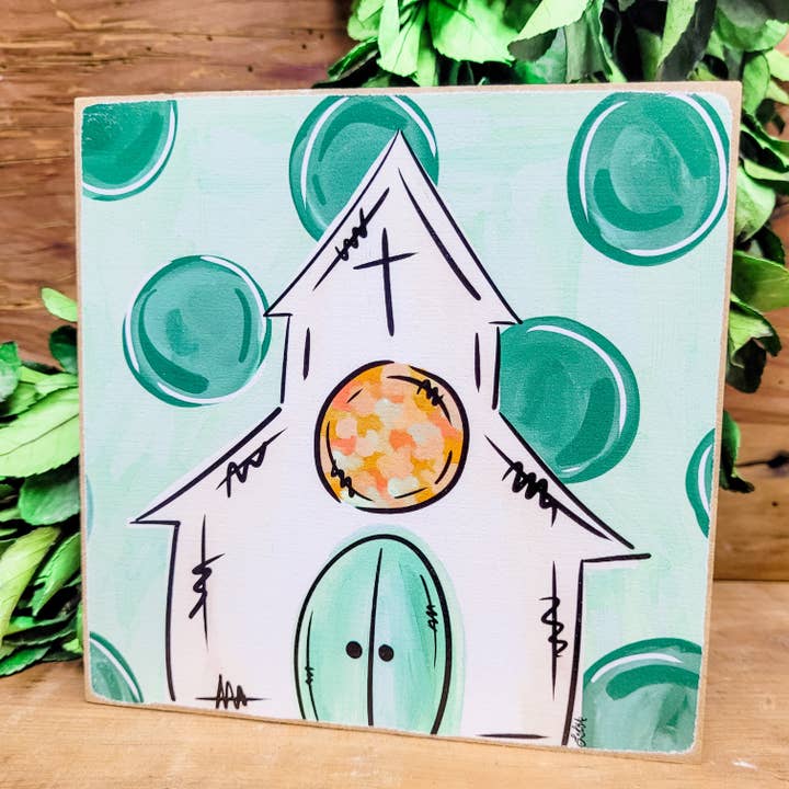 Art Blocks - Little White Church for wholesale by Studio 29 Eleven