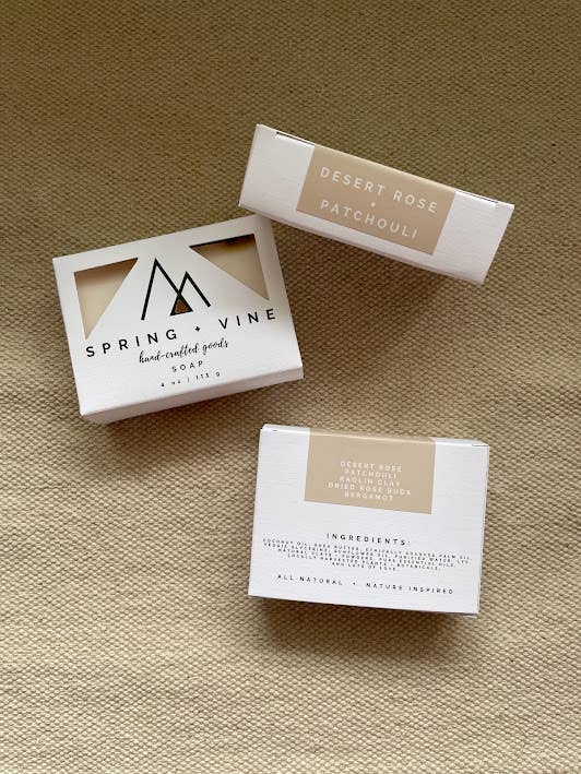 Spring + Vine - Wholesale Bar Soap - Desert Rose + Patchouli 〰️ Natural Handmade Soap Bar2