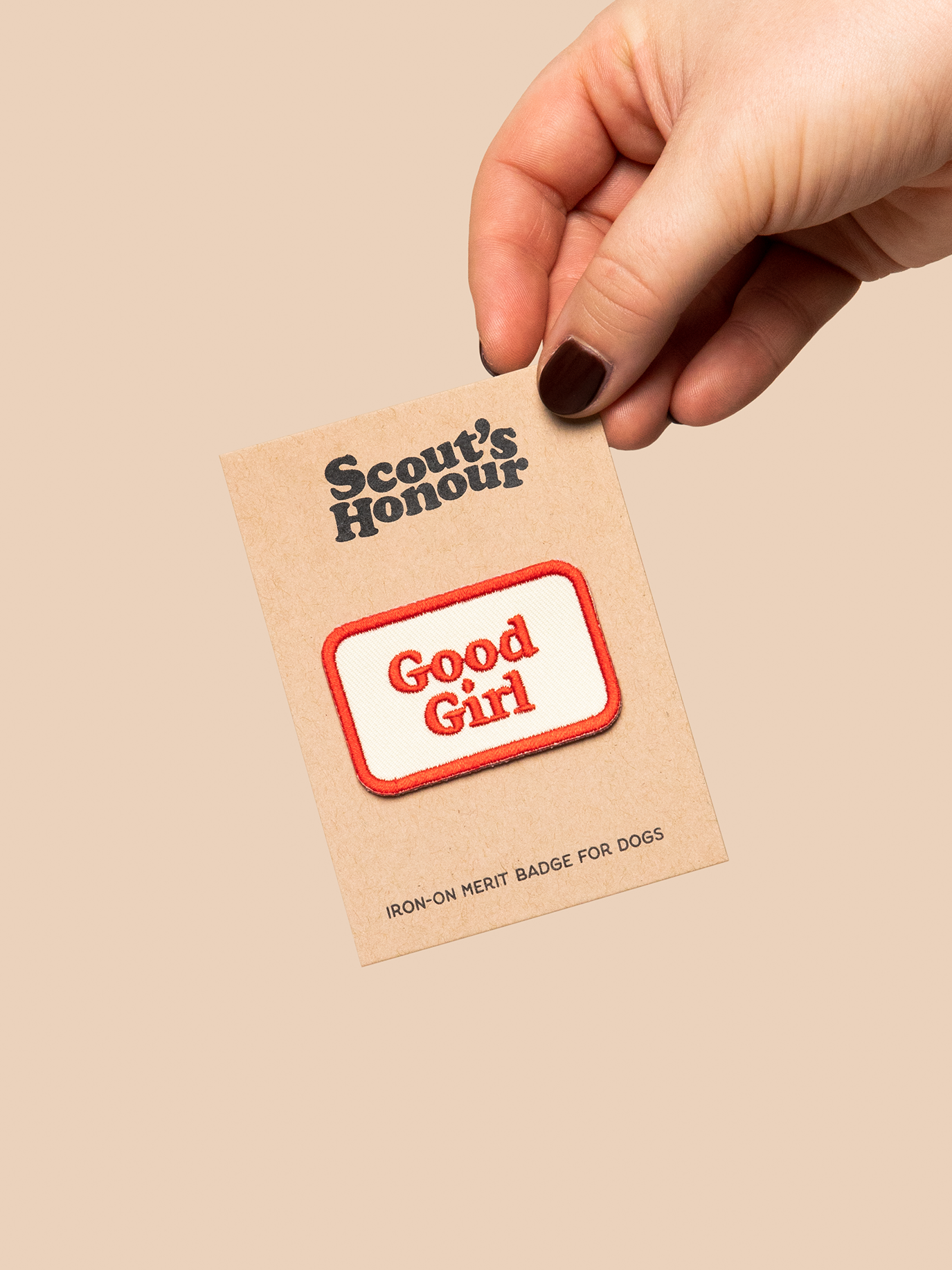 Scout's Honour Pty Ltd - Wholesale Pet Bandana - Dog - Good Girl iron-on patch for dogs1