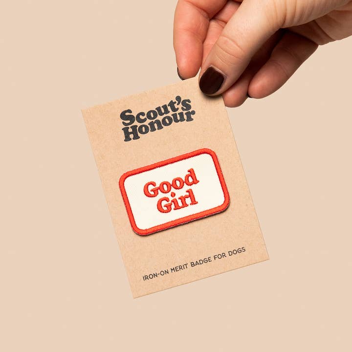 Scout's Honour Pty Ltd - Wholesale Pet Bandana - Dog - Good Girl iron-on patch for dogs1