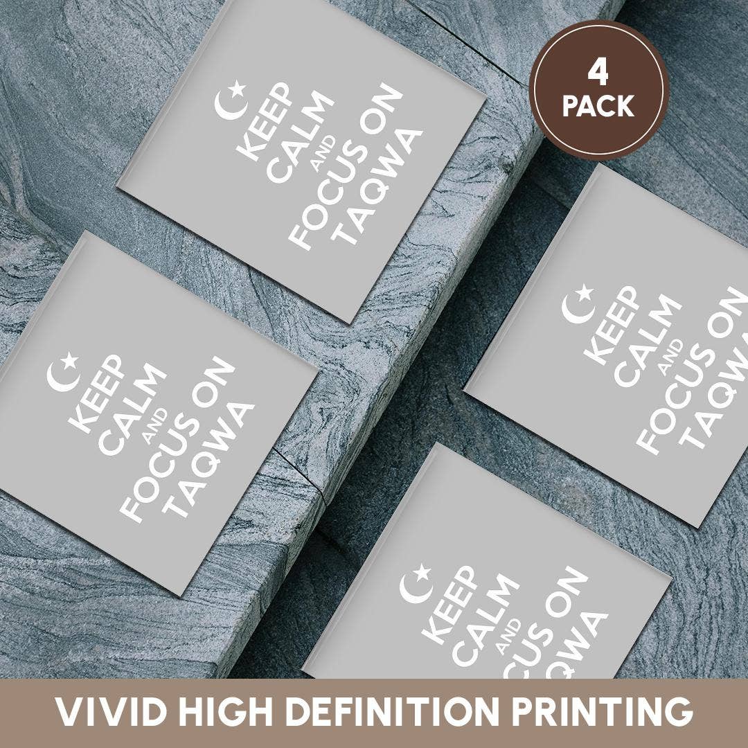 3dRose - Wholesale Coasters - 3dRose, Keep Calm and Focus on Taqwa, Coaster5