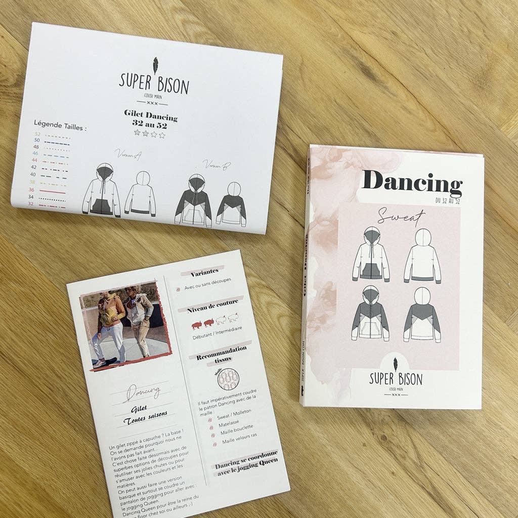 Super Bison – Hoodie – Mulher por atacado – Molde de casaco com capuz e fecho Dancing do 32 ao 521