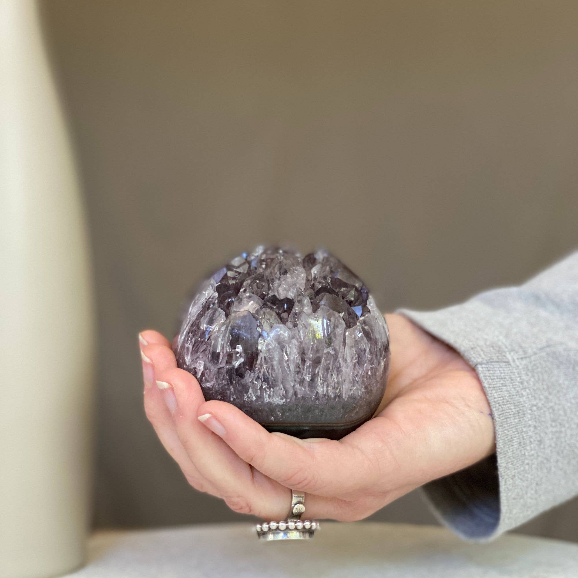 Deep Purple Project - Wholesale Spiritual Stone/Crystal - Amethyst Crystal Sphere 7